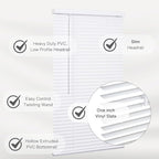 LOTUS & WINDOWARE Cordless 1" Vinyl Blind, Room Darkening, Horizontal Blinds - Image 2