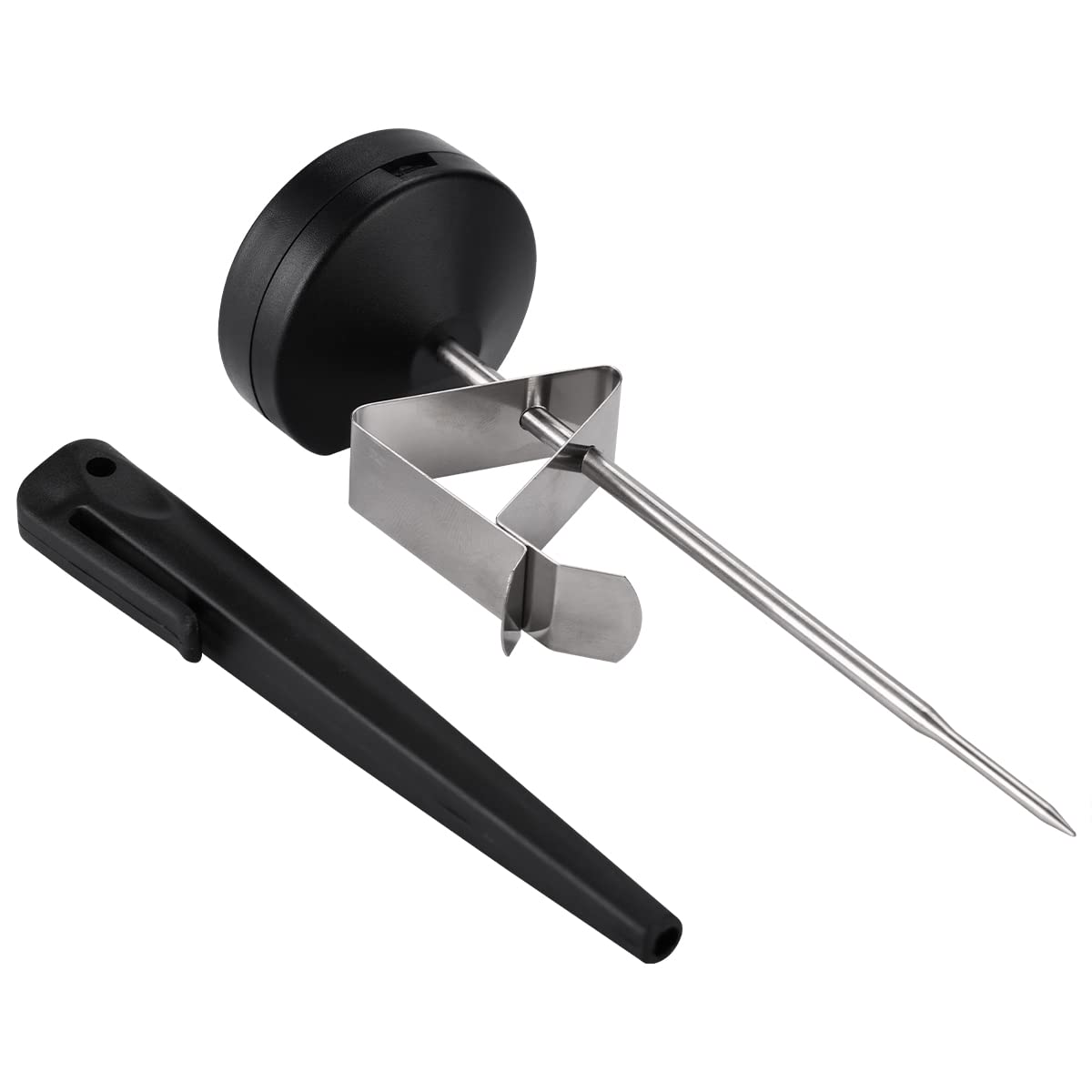 Instant Read 1-3/4 Inch Food Thermometer with Clip and Temperature Alarm Setted,Best for The Coffee Drinks,Chocolate Milk Foam, and Meat Cooking