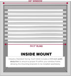 LOTUS & WINDOWARE Cordless 1" Vinyl Blind, Room Darkening, Horizontal Blinds - Image 4