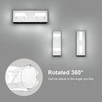 Ralbay Modern LED Vanity Light 2 Light Acrylic Stainless Steel - Image 5