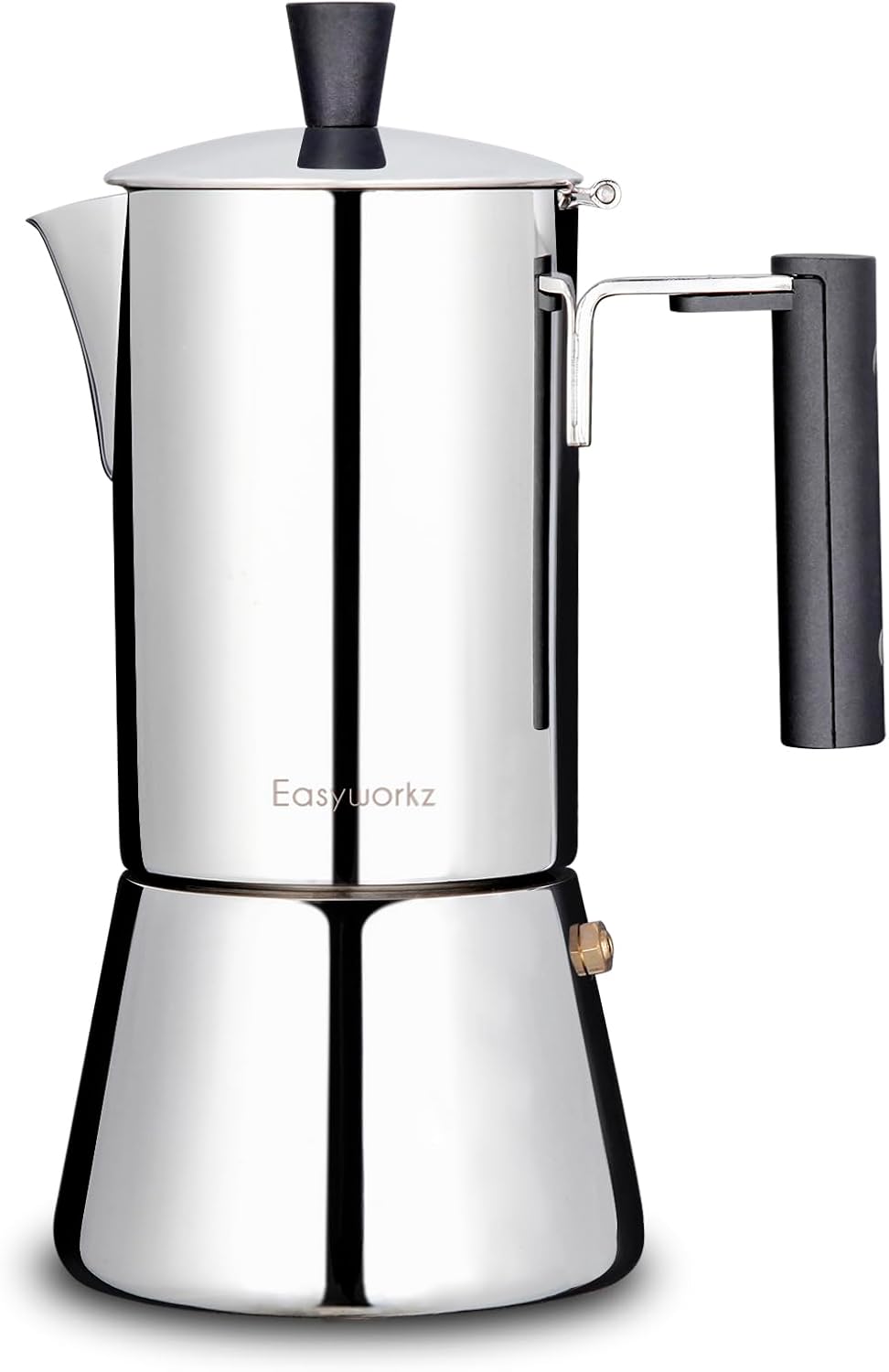 Easyworkz Pedro Stovetop Espresso Maker 6Cup 300ml Stainless Steel Italian Coffee Machine Maker Moka Pot Induction Espresso Pot