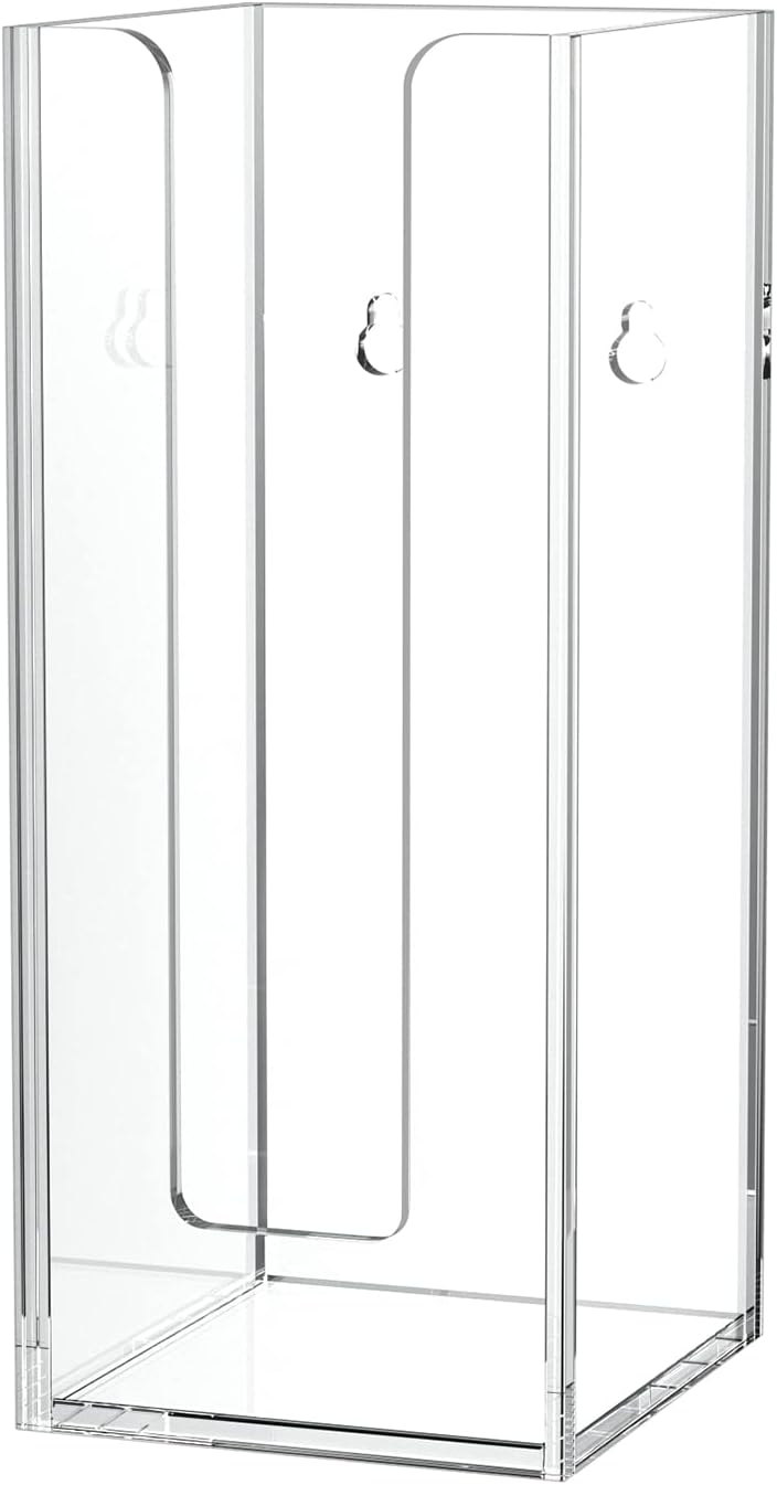 Richboom Acrylic Coffee Cup and Lid Storage Organizer Holder, 1 Compartment, Clear