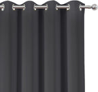 LEMOMO Blackout Curtains 52 x 108 inch/Dark Grey Curtains Set of 2 - Image 6