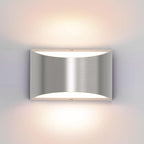 Aipsun Nickel Modern LED Wall Sconce Hardwired Indoor Wall Lights 1 Pack Up and by Aipsun