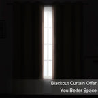 LEMOMO Blush Thermal Blackout Curtains/52 x 54 Inch/Set of 2 Panels Room - Image 3
