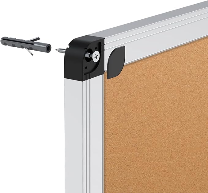 VIZ-PRO Cork Notice Board, 36 X 24 Inches - Image 4