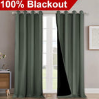 NICETOWN Dark Mallard 100% Blackout Curtains - Image 2