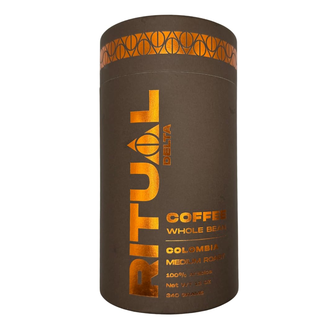 100% Arabica Whole Bean Coffee - Colombia Supremo - Single Origin, Medium Roast, Freshly Roasted Gourmet Coffee, Smooth & Balanced Flavor - 12 oz Bag