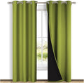 NICETOWN Full Shade Curtain Panels, Fresh Green, Pair of Thermal Insulated & by NICETOWN
