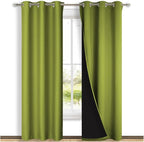 NICETOWN Fresh Green Full Shade Curtain Panels, Pair of Thermal Insulated & by NICETOWN