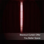 LEMOMO Blackout Curtains 66 x 54 Inch Long Bright Red Curtains Set of 2 Panels - Image 3