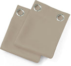 LEMOMO Khaki Thermal Blackout Curtains/38 x 63 Inch/Set of 2 Panels Room - Image 9