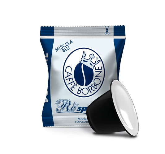 Caffe Borbone Nespresso Compatible Coffee Pods, Blue Blend, Freshly Roasted and Packaged in Italy - 200 Individually Wrapped Coffee Pods - NOT Compatible with Vertuo
