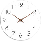 Mosewa Large Wall Clock Battery Operated 16 Inch White Silent Non Ticking by MOSEWAWALLCLOCK
