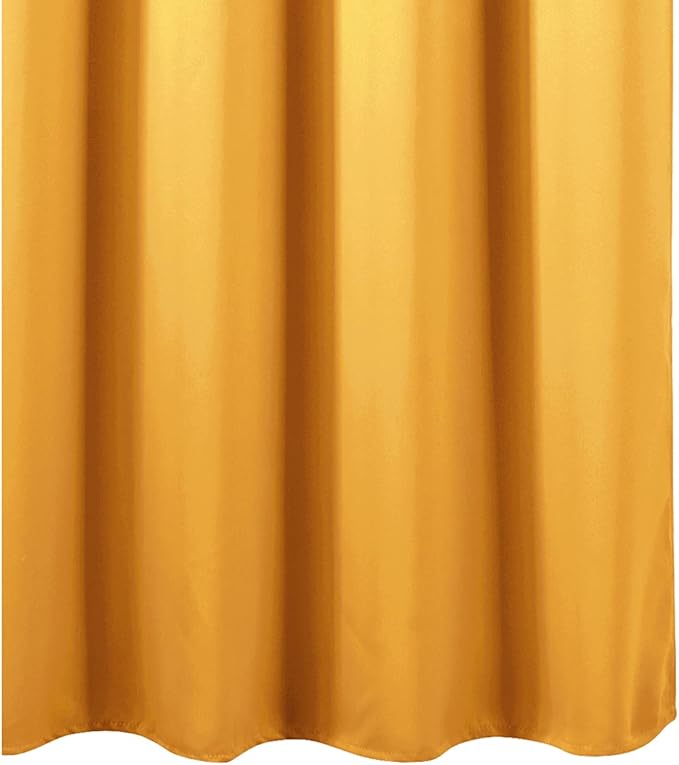 LEMOMO Yellow Thermal Blackout Curtains/42 x 95 Inch/Set of 2 Panels Room - Image 9