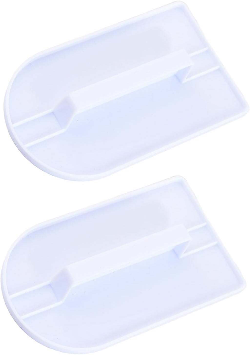 2 PCS Fondant Smoothing,Cake Decoration Icing Smoother, Paddle Fondant Polisher Finisher Sugarcraft Cups,fondant paddle,White,14.5 x 8 cm/5.7" x 3.1"