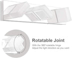 Ralbay Modern LED Bathroom Vanity Lights Chrome Stainless Steel Acrylic - Image 2
