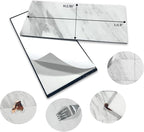 AULIGET 100-Piece White Marble Look Peel and Stick Backsplash Wall Tiles - Image 5
