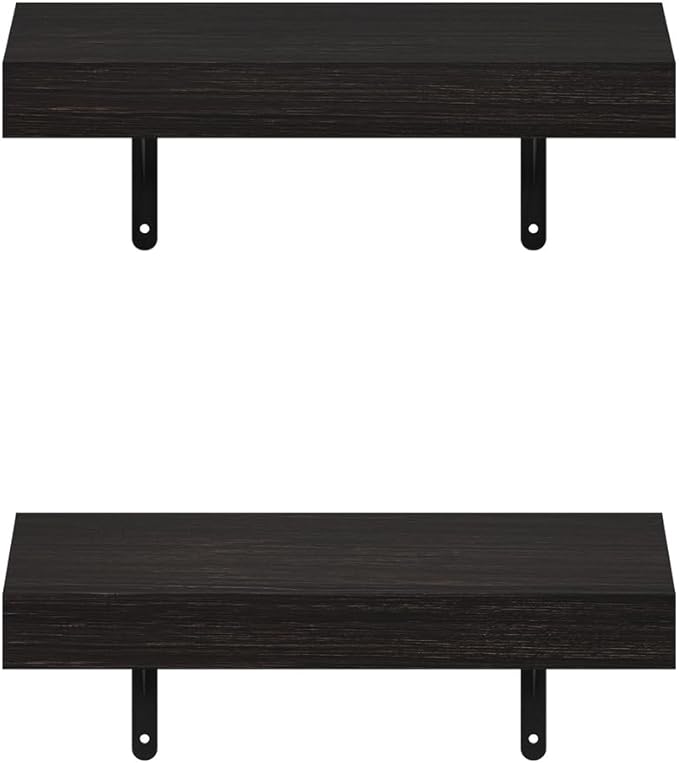 Furinno Tanna Floating Shelves for Wall Set of 2, 15-Inch Wall Shelf, Triple - Image 4