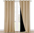 NICETOWN Thermal Insulated 100% Blackout Curtains, Noise Reducing Performance by NICETOWN