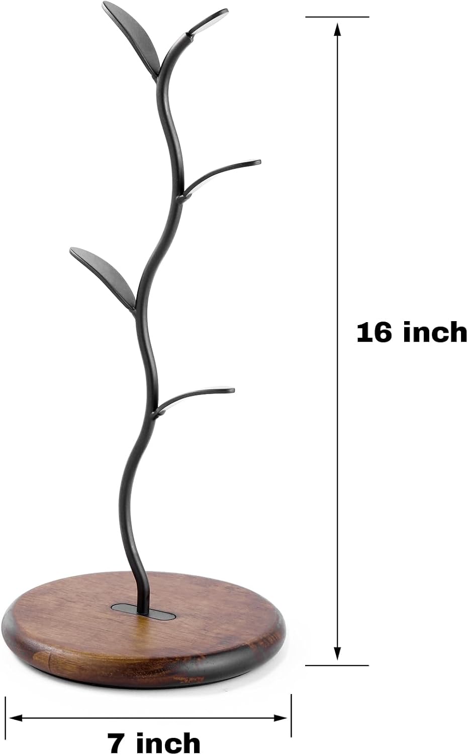 Coffee Mug Tree, Mug Holder for Countertop, Cups Storage Rack, Mugs Stand for Coffee Bar Decor & Home Kitchen Organizer
