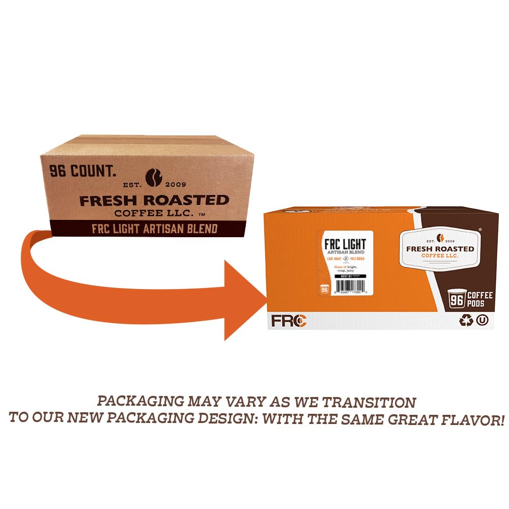 Fresh Roasted Coffee, Italian Roast, Dark, 96 Pods for K Cup Brewers