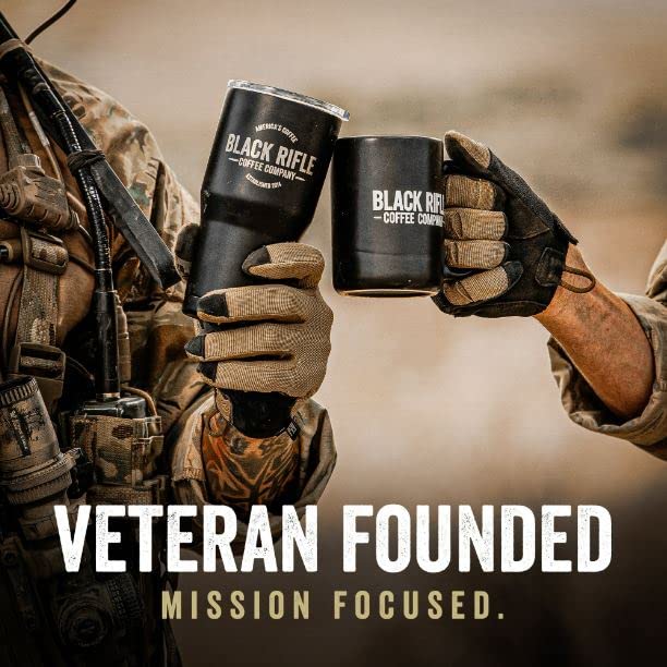 Black Rifle Coffee Company Ground Coffee Dark Roast - Roasted Blend Made from Pure Arabica Beans - Colombian & Brazilian Beans - Veteran Founded & American Made (Tactisquatch, 40oz Bag)