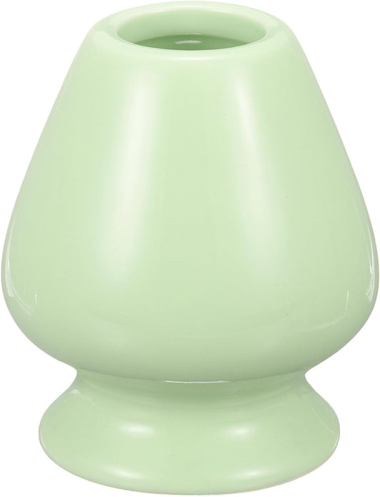 HARFINGTON Ceramic Chasen Stand 70mm Matcha Whisk Holder Teas Set Whisks Stand Traditional Matcha Tea Chasen Holder Tea Set Accessories for Tea Tasting, Cyan