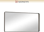Keonjinn Black Bathroom Mirror for Over Sink, 48 x 24 Inch Large Rounded - Image 9