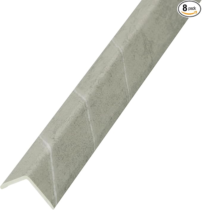 OUZUGIE 8-Pack 57 Inches, WPC Slat Wall Panel Trim, Corner Guard by OUZUGIE