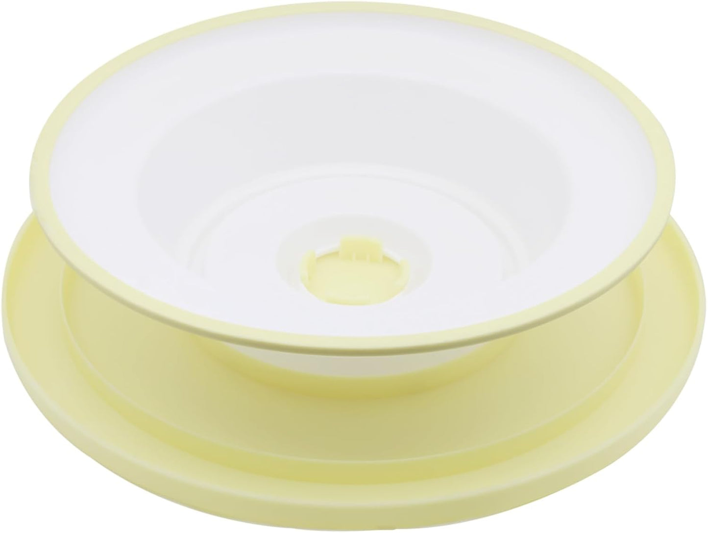 Cake Decorating Turntable 11 Inch Cake Turntable Anti-Slip Rotating Cake Stand for Decorating(1pcs Yellow)
