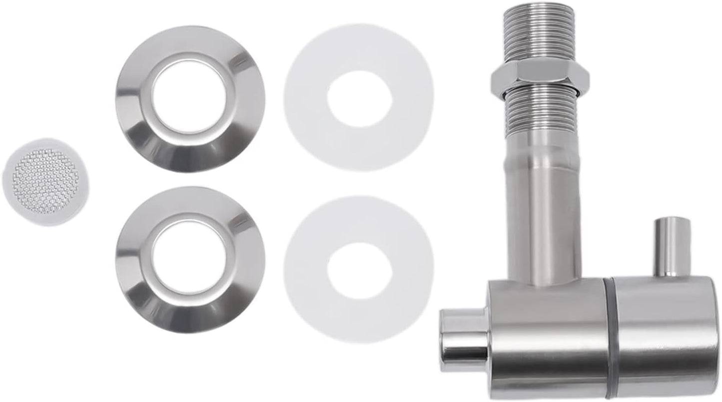 304 Stainless Steel Milk Bucket With Faucet, Large Liquid Container Storage,Milk Bucket With Sealing Lid and Carry Handle,for Wine, Oil Storage Transport (28L/7.4 Gal,w/Faucet)