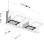 Ralbay Modern LED Vanity Light 2 Light Acrylic Stainless Steel - Image 6
