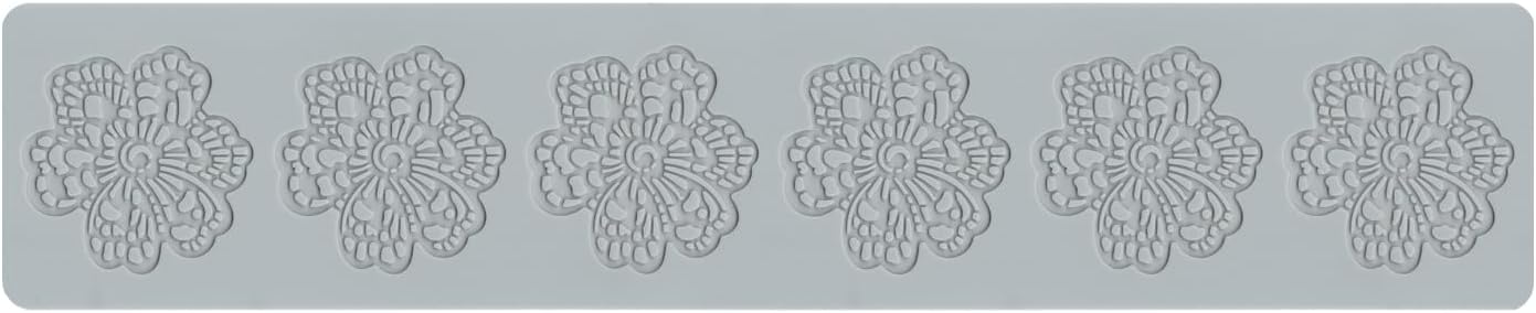 Embossing Lace Fondant Mold, Multi Circle Flowers Lace Mat Wedding, Silicone Molds for Cake Decorating Tool, Cake Lace Molds