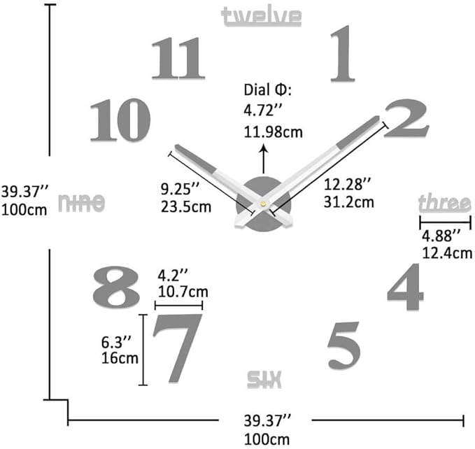 VANGOLD Design Framless Wall Clock - Image 3