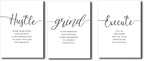 Canvas Grind Quote, Hustle Grind Execute, Inspirational Print, Office Wall Art - Image 8