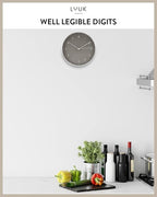 LUUK LIFESTYLE Wall Clock with Silent Movement, Minimalist Scandinavian Design - Image 5