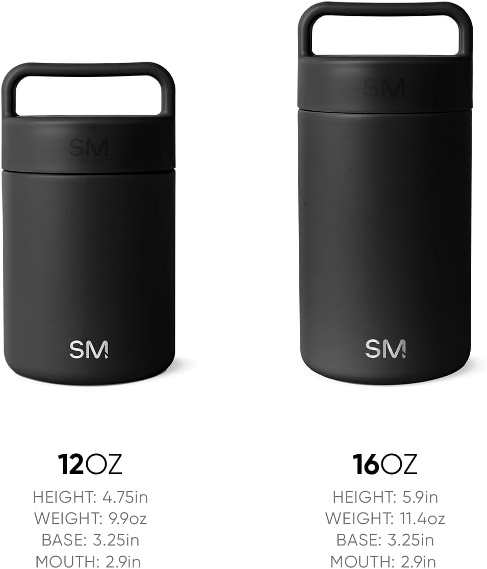 Simple Modern Food Jar for Hot Food | Reusable Stainless Steel Vacuum Insulated Leak Proof Lunch Storage for Smoothie Bowl, Soup, Oatmeal | Provision Collection | 12oz | Winter White