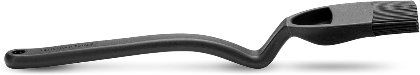 Dreamfarm Brizzle 3-In-1 Flexible Silicone Sit-Up Basting, Drizzle, Scooping Brush with In-Built Sauce Resevoir - Black