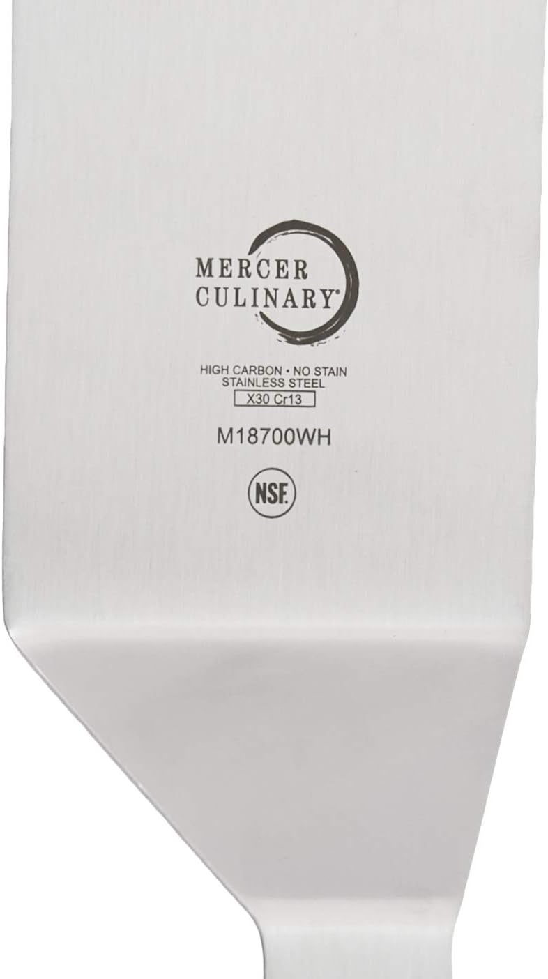 Mercer Culinary Millennia Turner Handle, 8 Inch x 3 Inch Blade, White Handle