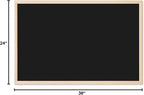 U Brands Chalkboard, Birch Wood Frame, Wall Mountable, Dry Erase Board - Image 7