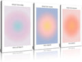 Framed 3Pcs Abstract Wall Art Poster Room Aesthetics Spiritual Spiritual by NCYEL