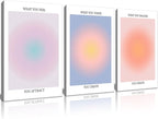 Framed 3 Color Abstract Wall Art Poster Room Aesthetics Spiritual Spiritual by NCYEL