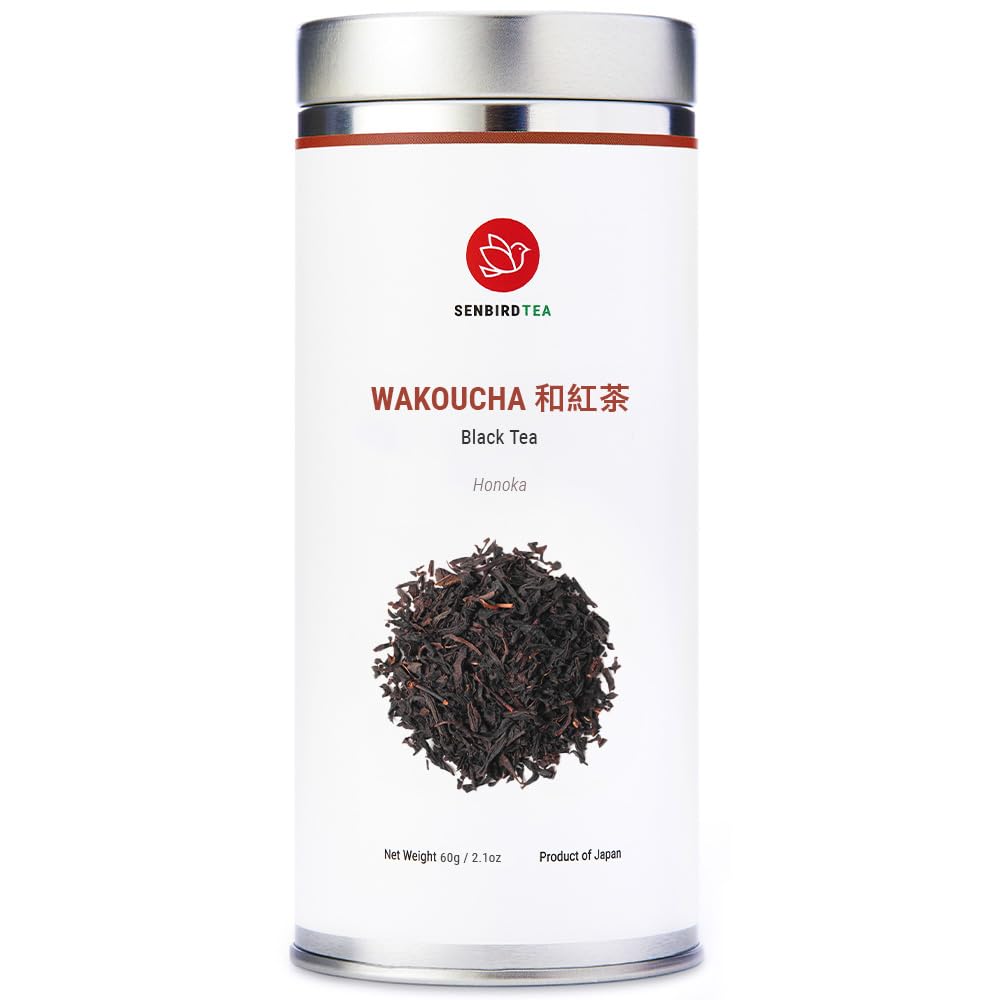Senbird Premium Wakoucha, Japanese Black Tea - Honoka From Shizuoka, Japan - Loose Leaf Tea In Airtight Tea Tin (2.12oz/60g)