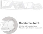 Ralbay Dimmable Bathroom Lights Modern 4 Lights Vanity Lights Fixtures Acrylic - Image 3