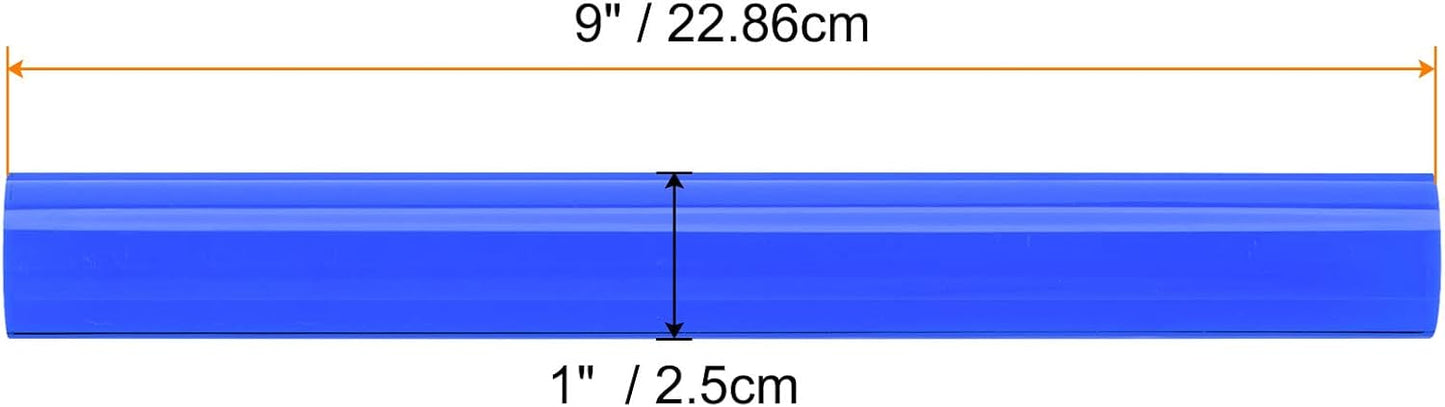 HARFINGTON Acrylic Clay Roller 9 Inch x 1 Inch Solid Non-Stick Plastic Round Tube Roller Polymer Clay Rod Fondant Rolling Pin for Shaping, Sculpting, Modeling DIY Crafts, Blue