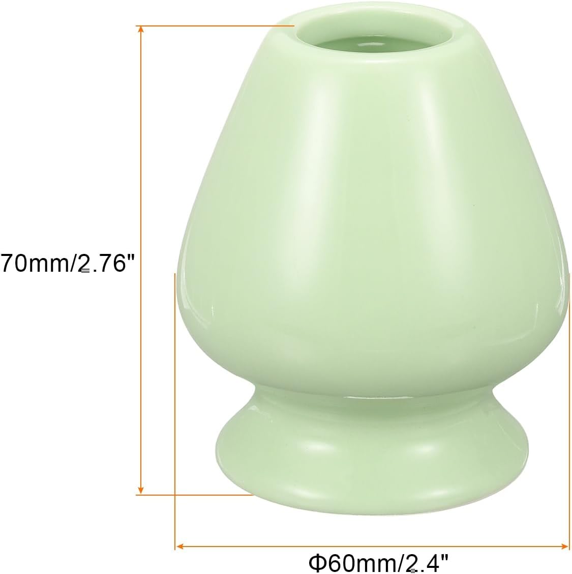 HARFINGTON Ceramic Chasen Stand 70mm Matcha Whisk Holder Teas Set Whisks Stand Traditional Matcha Tea Chasen Holder Tea Set Accessories for Tea Tasting, Cyan