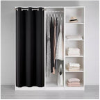 Joydeco Blackout Door Curtain for Doorway Privacy 84 Inches Long, Grommet - Image 3