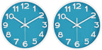 HIPPIH Wall Clock 2 Pack, 10 Inch Modern Wall Clocks Battery Operated, Non by HIPPIH