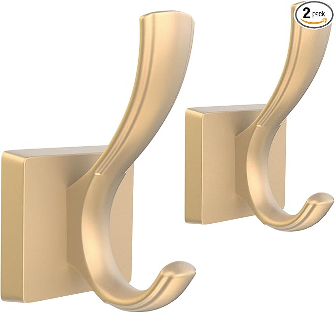 TOFIIGREM Gold Coat Hooks, Towel Robe Hooks Bathroom Entryway Mudroom Pool Hooks by TOFIIGREM